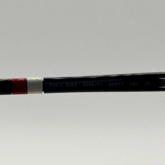 NEW Men's Y2K Ralph Lauren Semi-Rimless Sunglasses Polo 3062 Gun/G15 56/17 Italy - Picture 8 of 10